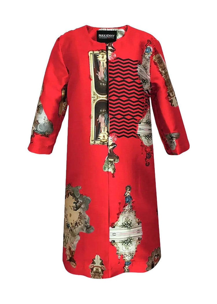 Tailored Coat - Sicily Red