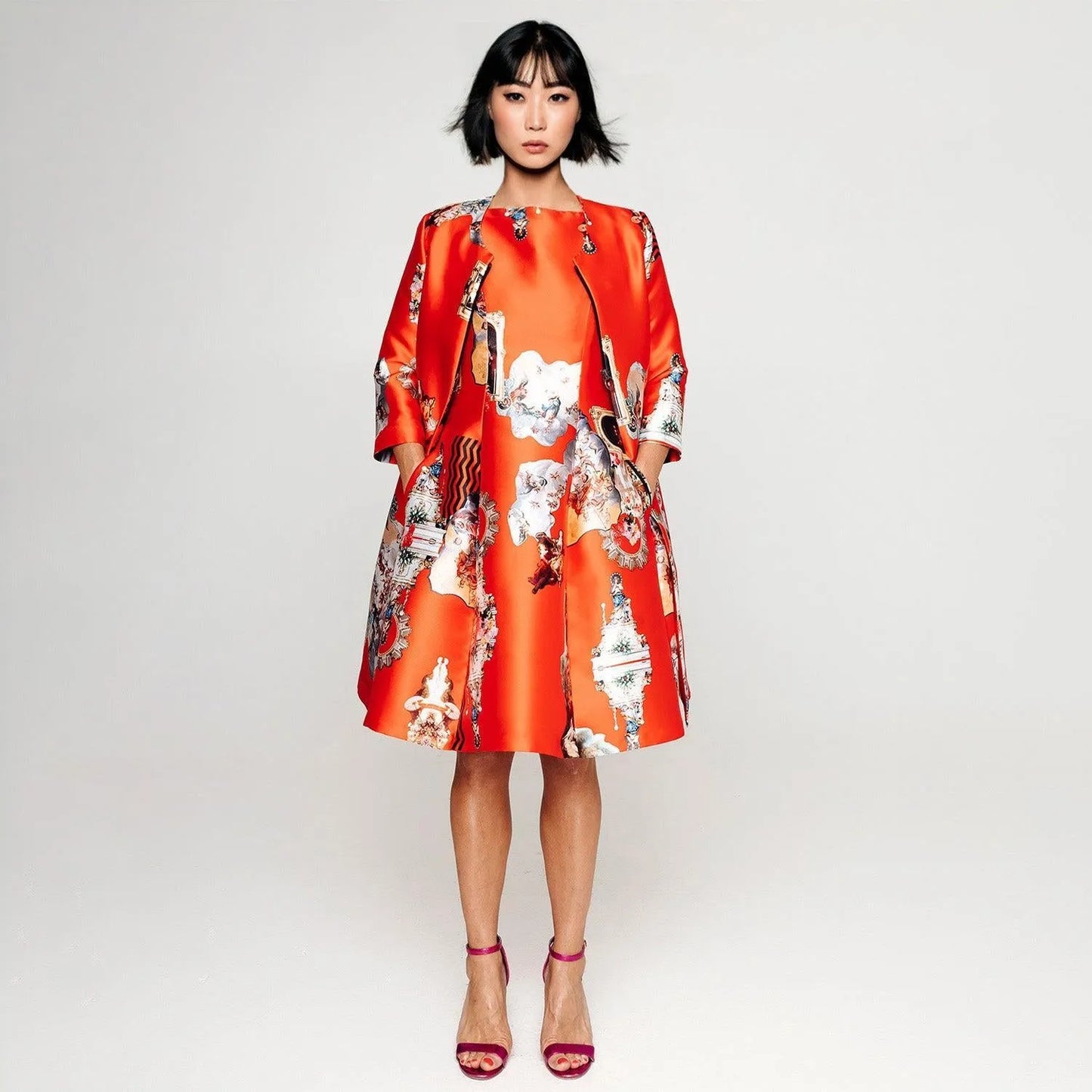 Tailored Coat - Sicily Red