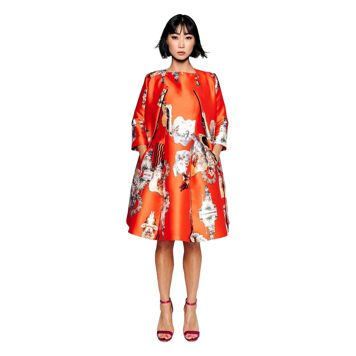 Tailored Coat - Sicily Red