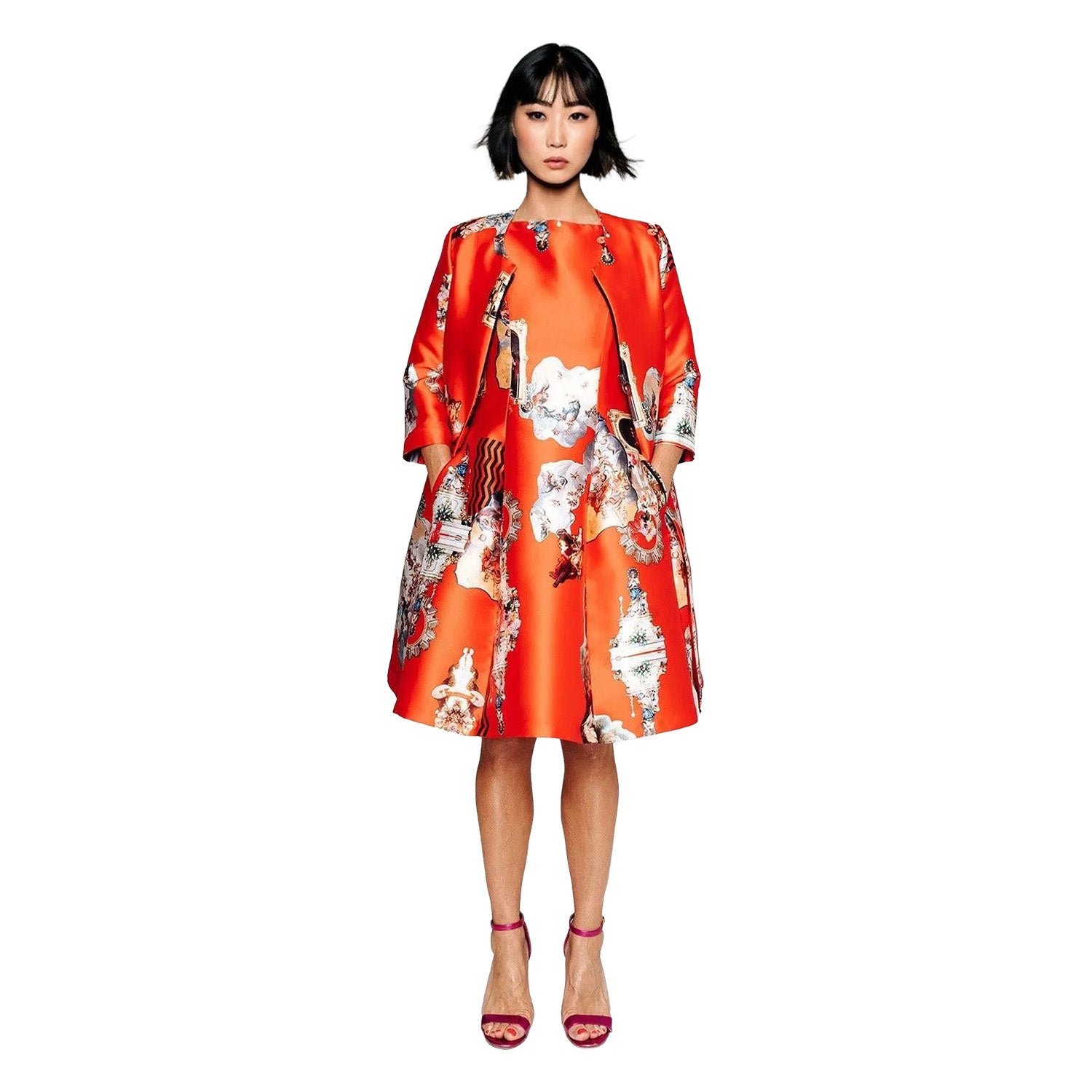 Tailored Coat - Sicily Red