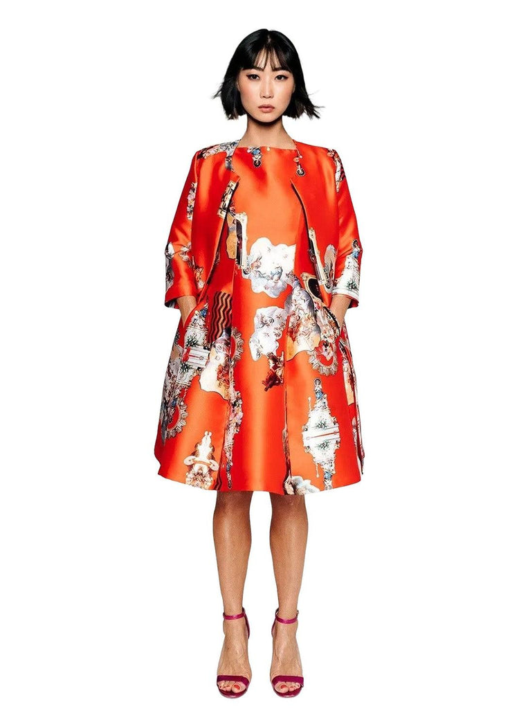 Tailored Coat - Sicily Red