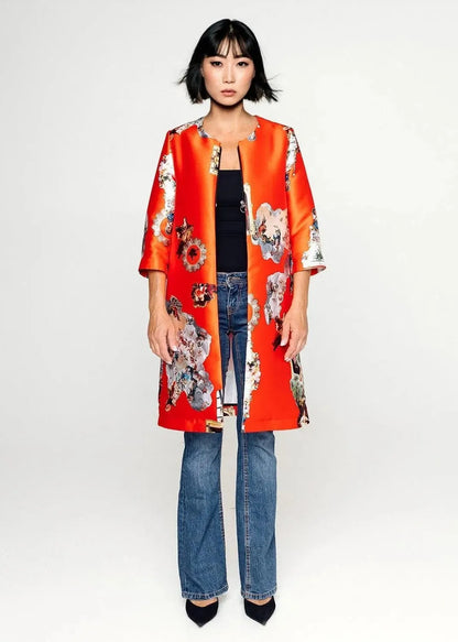 Tailored Coat - Sicily Red