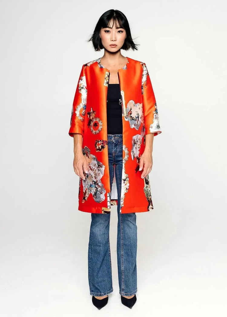 Tailored Coat - Sicily Red