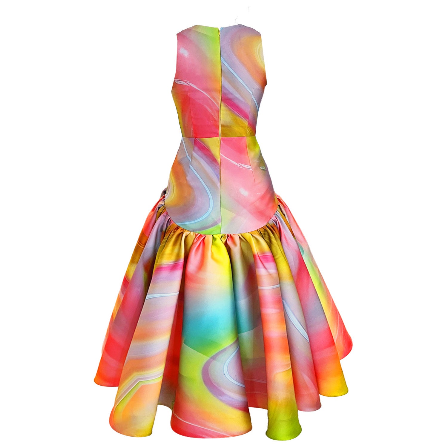 Vest Dress Smokeflow Yellow – Sculpted Waist | maxjenny!