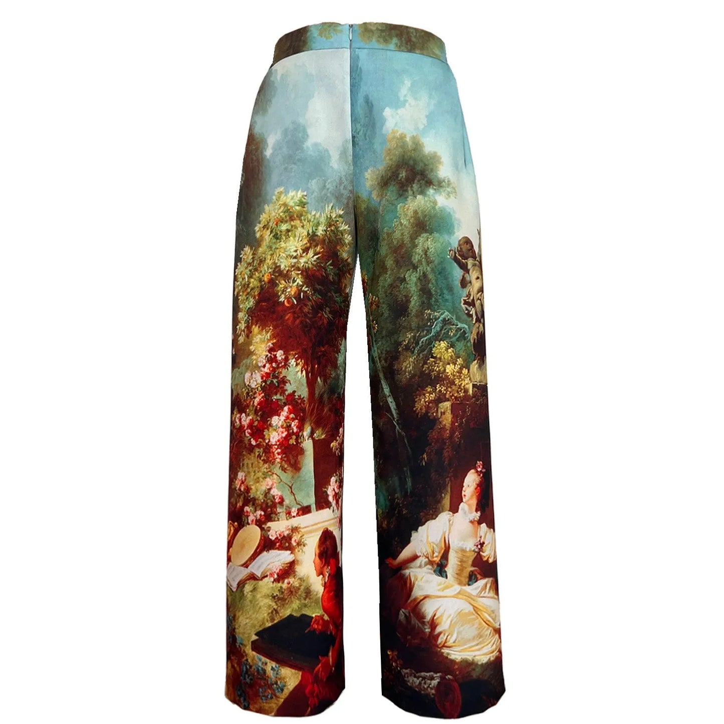 Wide Slouchy Pants - Garden Royal