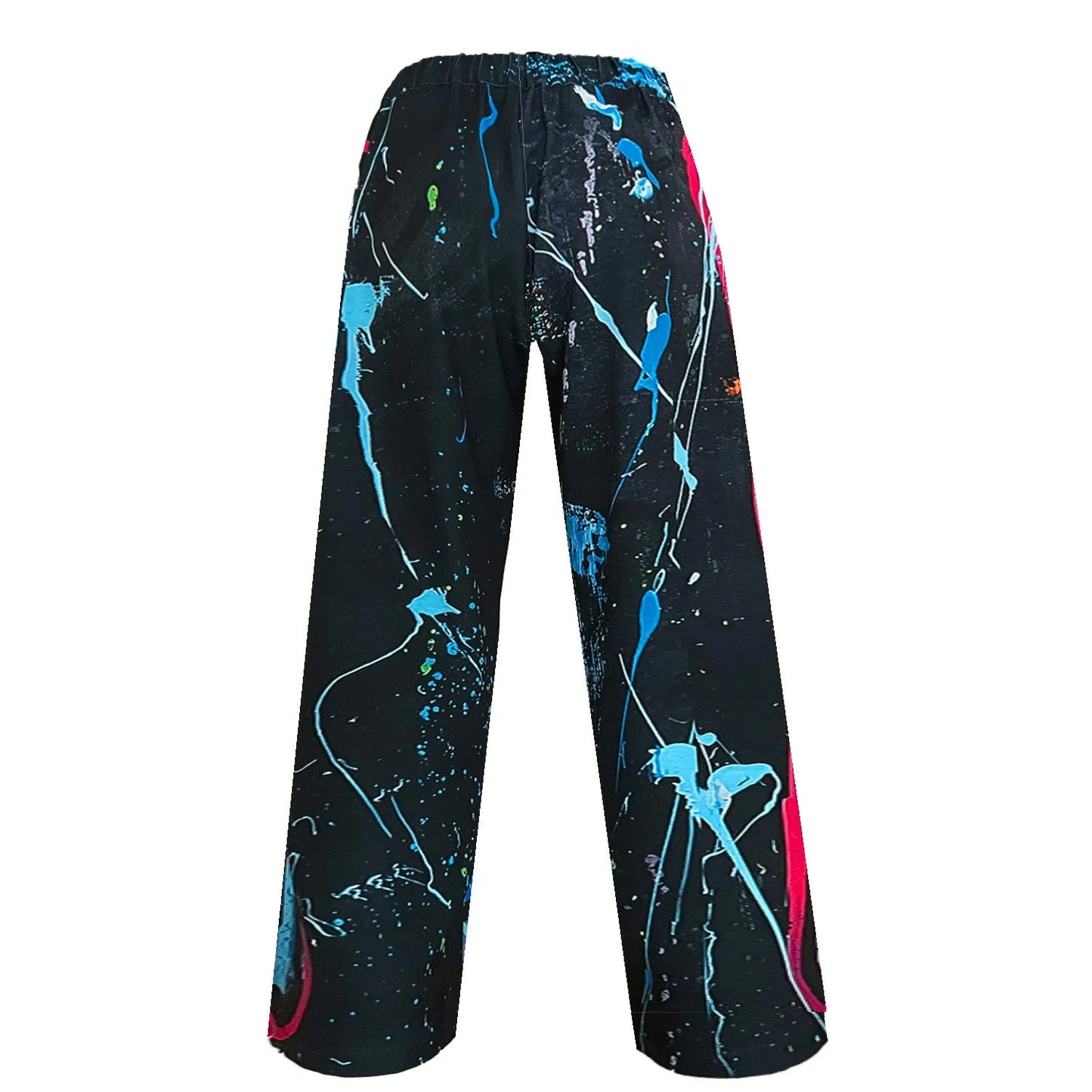 Wide Slouchy Pants - Street Art