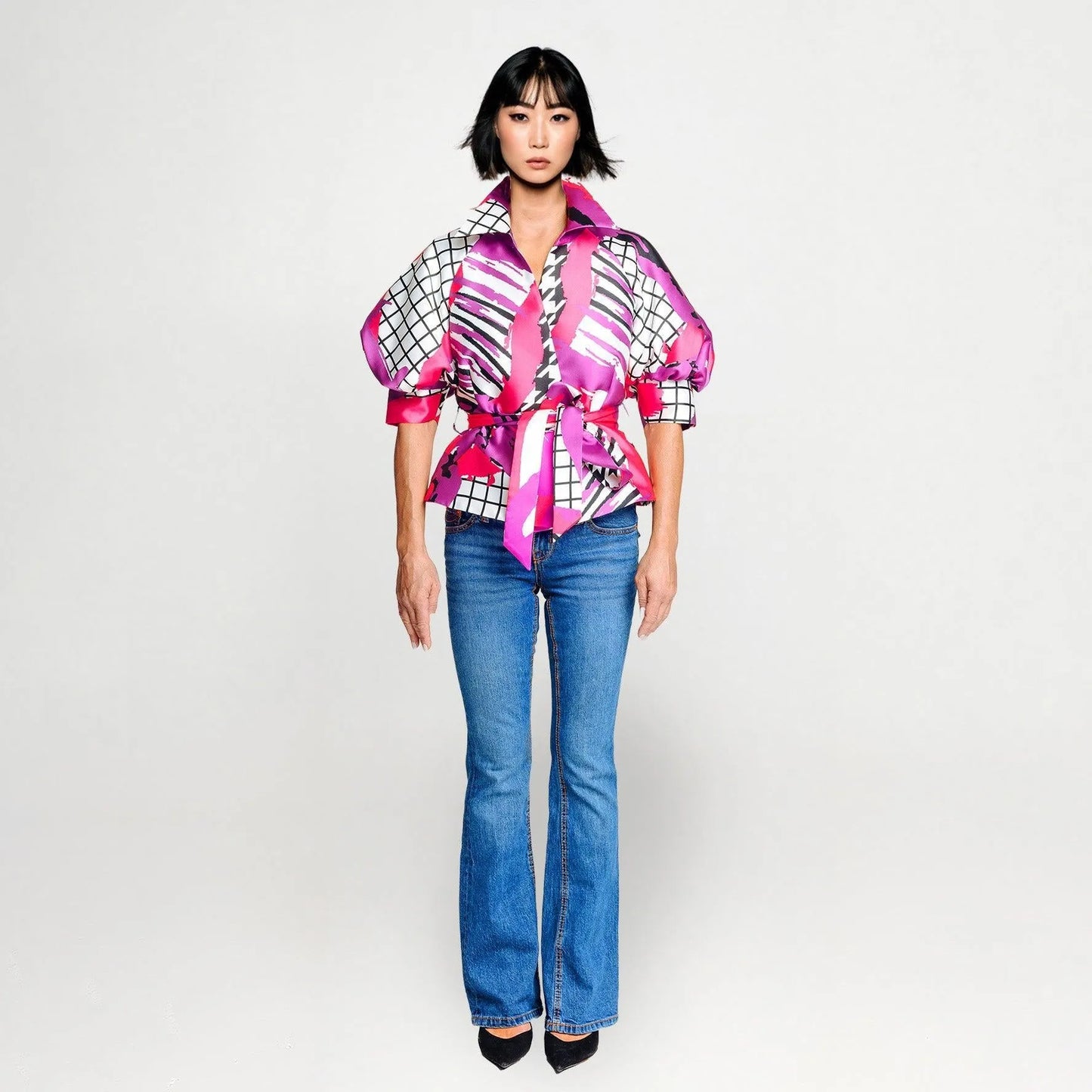 Wrap Puffarm Jacket - Arty Pink Purple