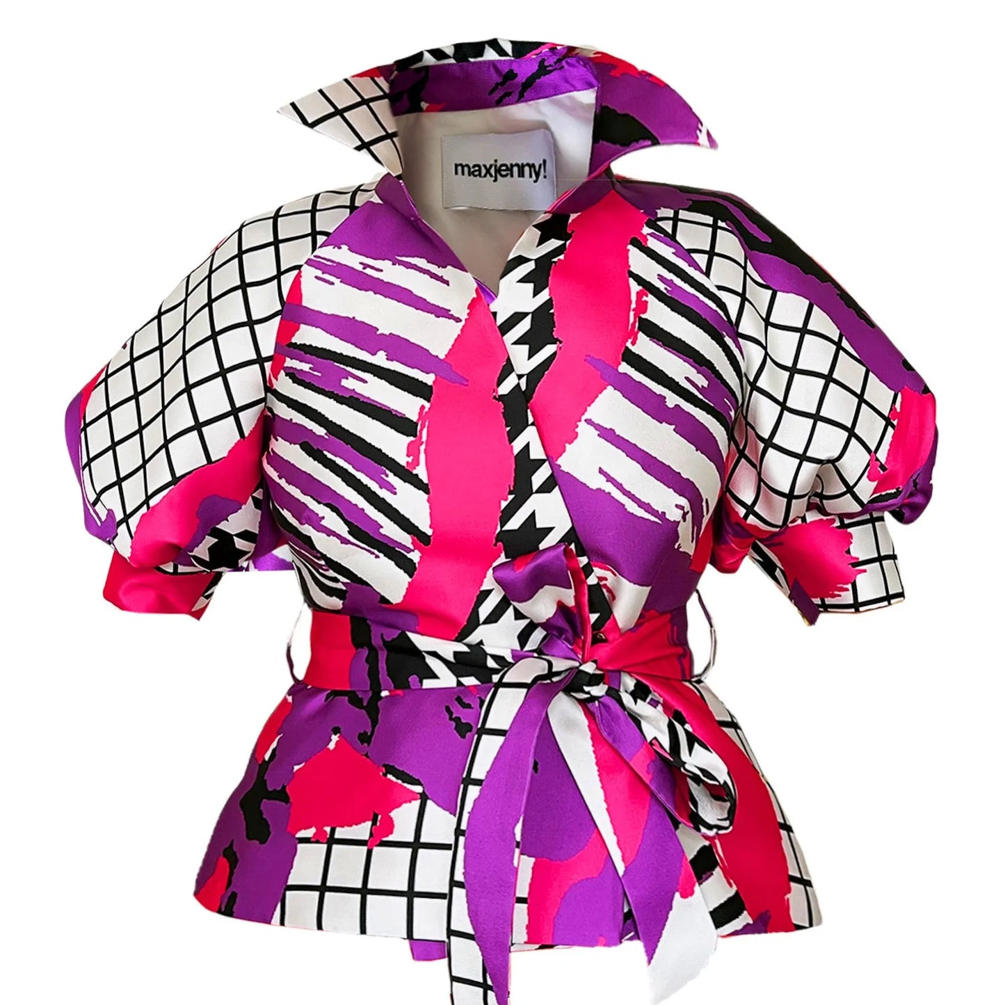 Wrap Puffarm Jacket - Arty Pink Purple