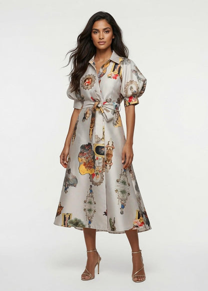 Wrap Shirtdress - sicily dirty white