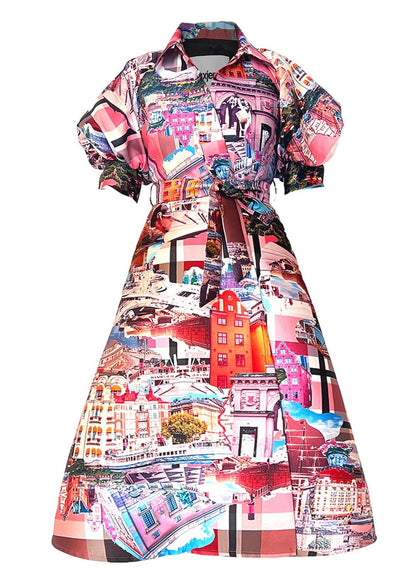 Wrap Shirtdress - stockholm royal pink