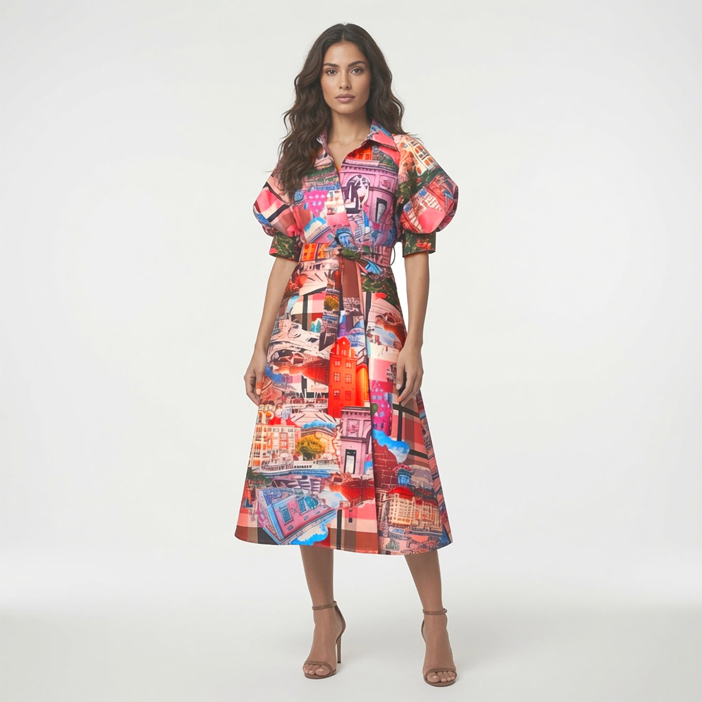 Wrap Shirtdress - stockholm royal pink