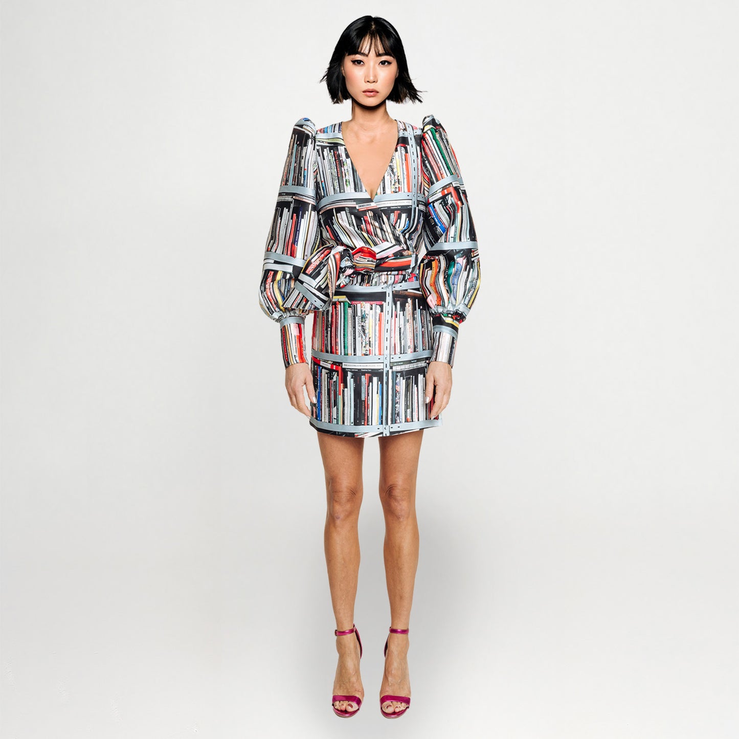 Custommade Wrap Mini Dress - Special Print