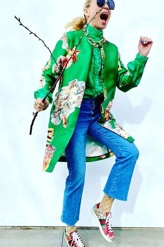 Custom-Made Tailored Coat - Special Print