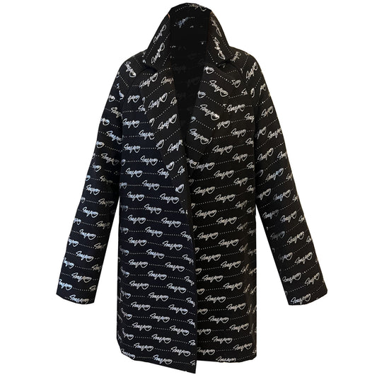 SALE Swarovski Lyric Coat Black Wool