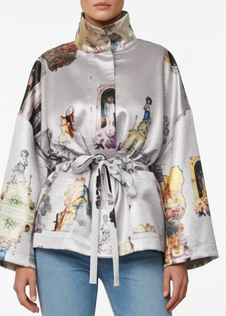 Square Boxy Jacket - Sicily Silver