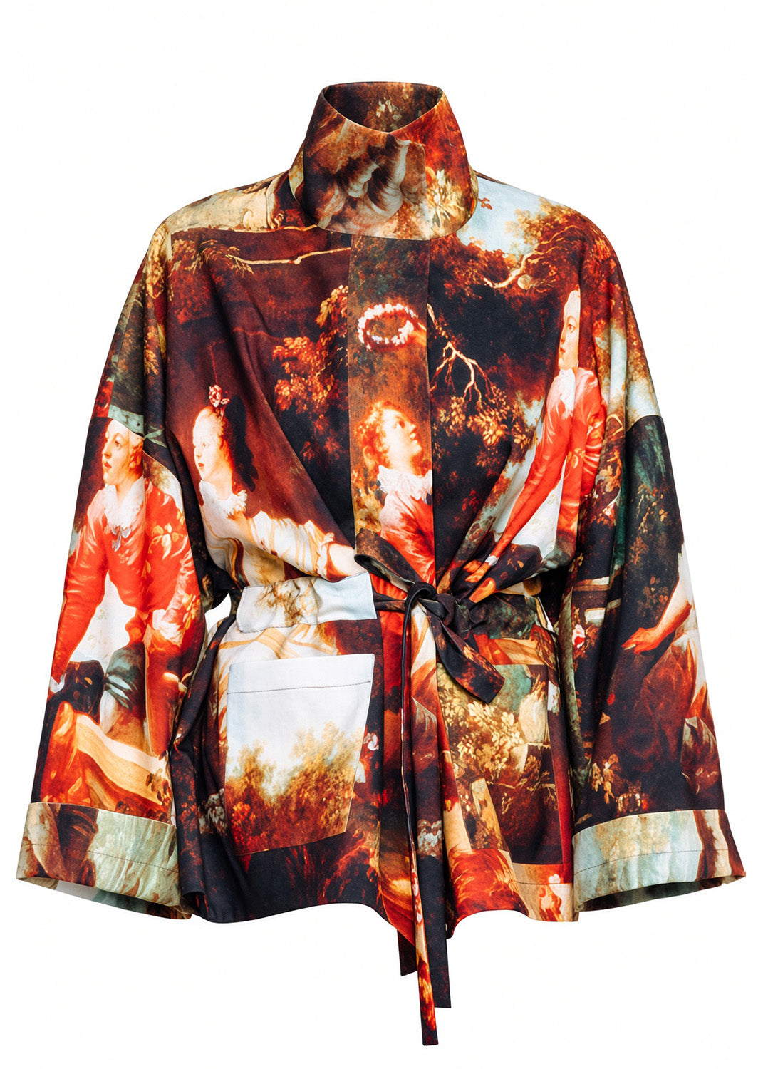Square Boxy Jacket - Garden Royal