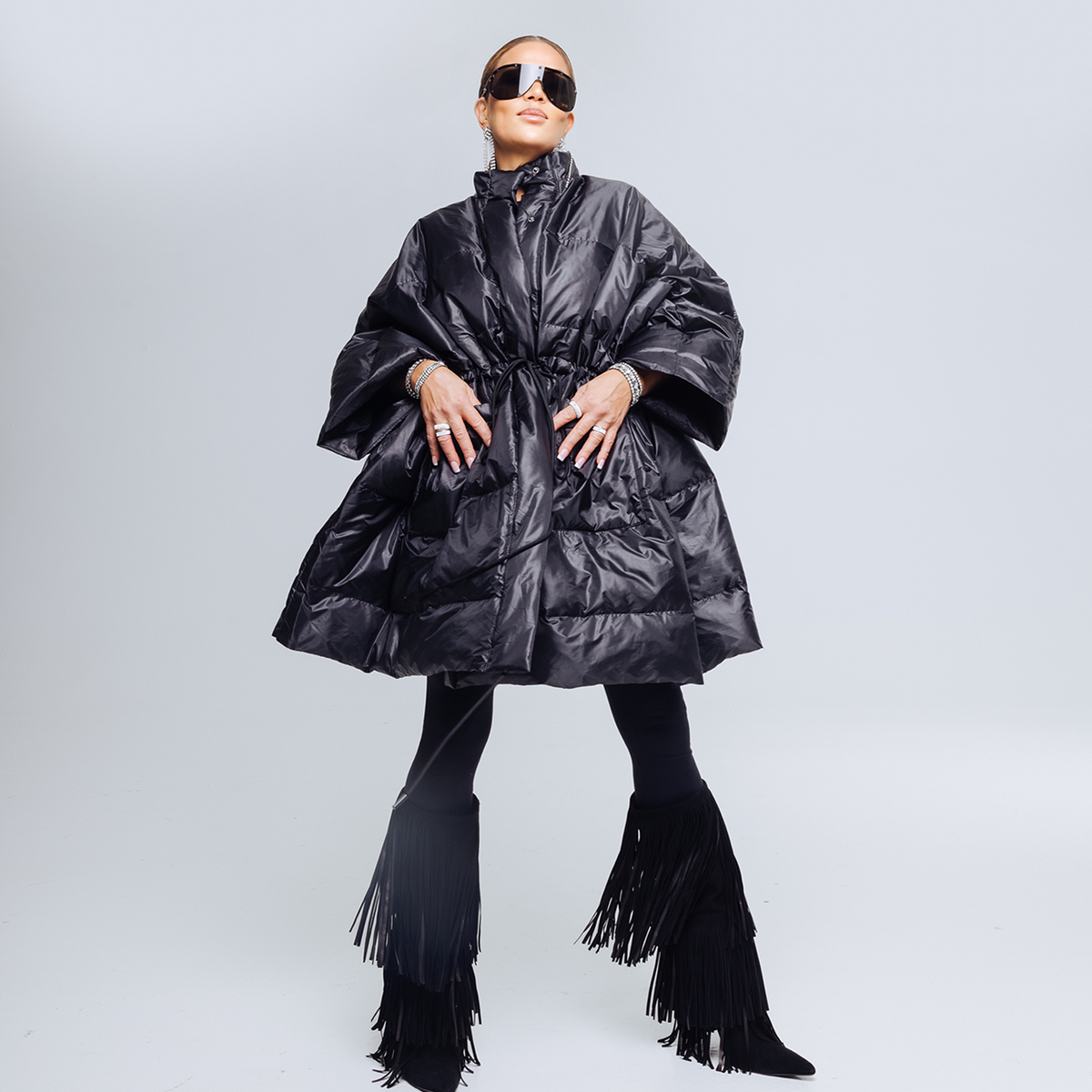 Oversized Pufferfrakke – Sort