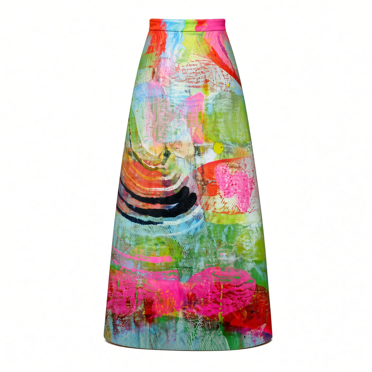 Evening Skirt - Mother pink red green