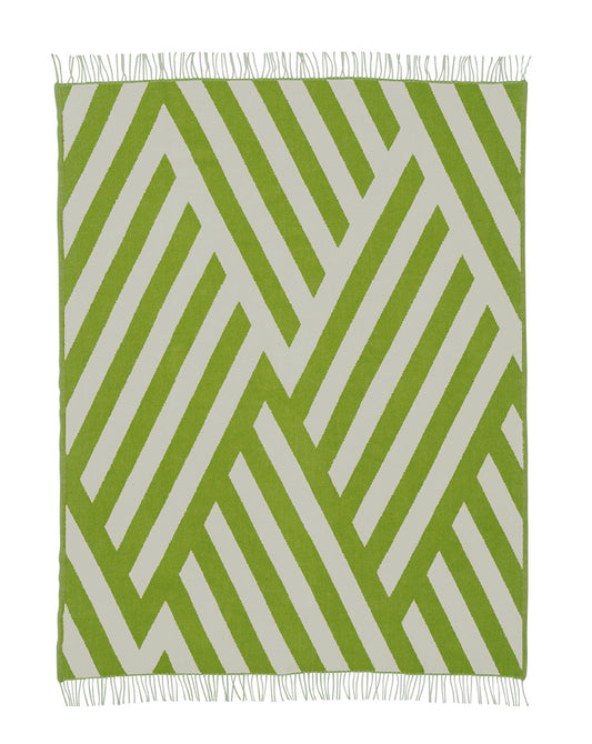 Blanket Tangent - Lambswool - Lime Greige