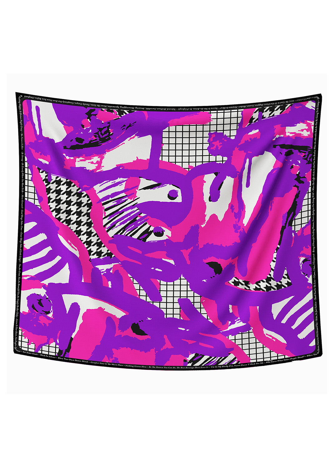 Scarf - Arty Pink Purple