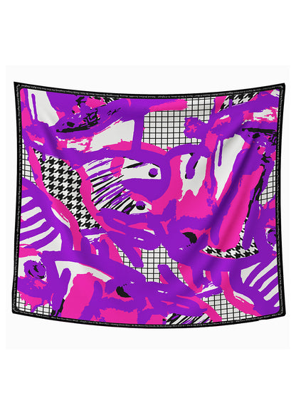 Scarf - Arty Pink Purple