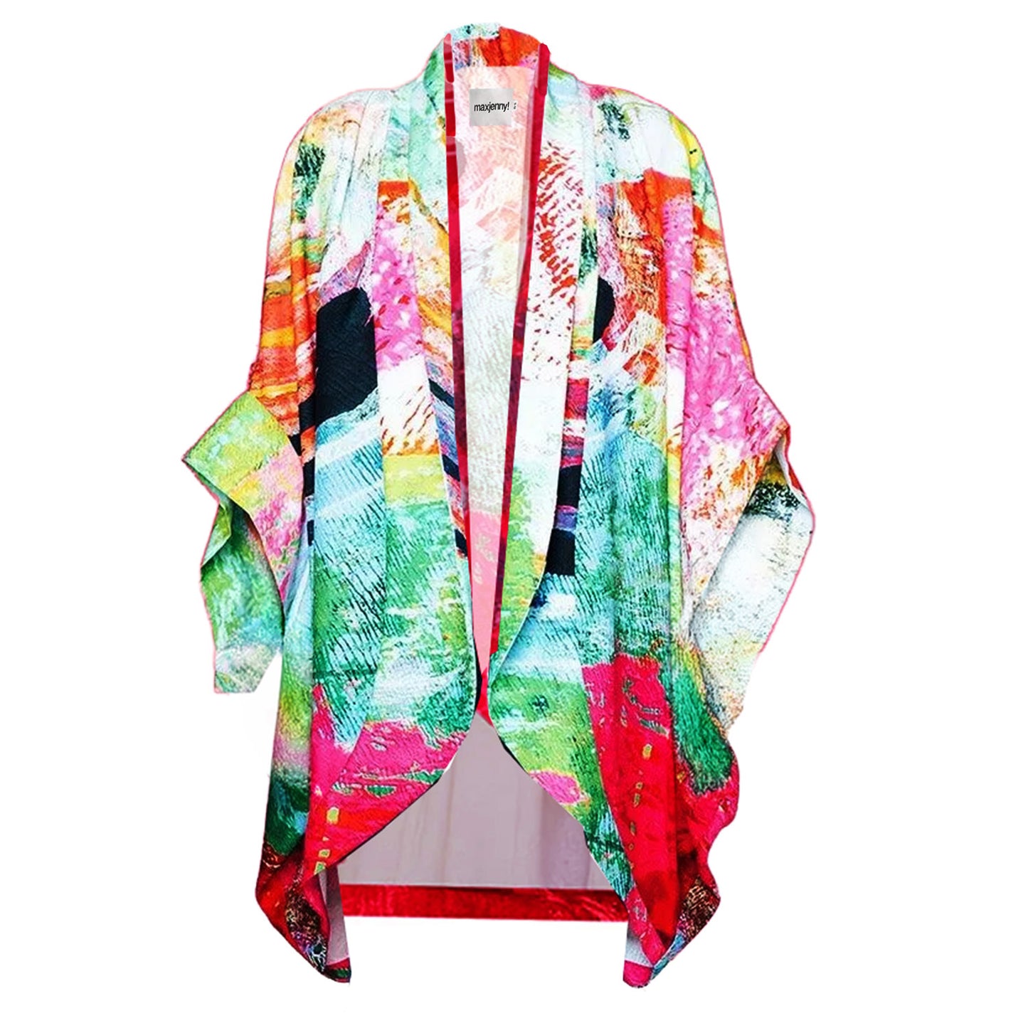 Kaftan – Mother Röd Pink Grön | maxjenny!