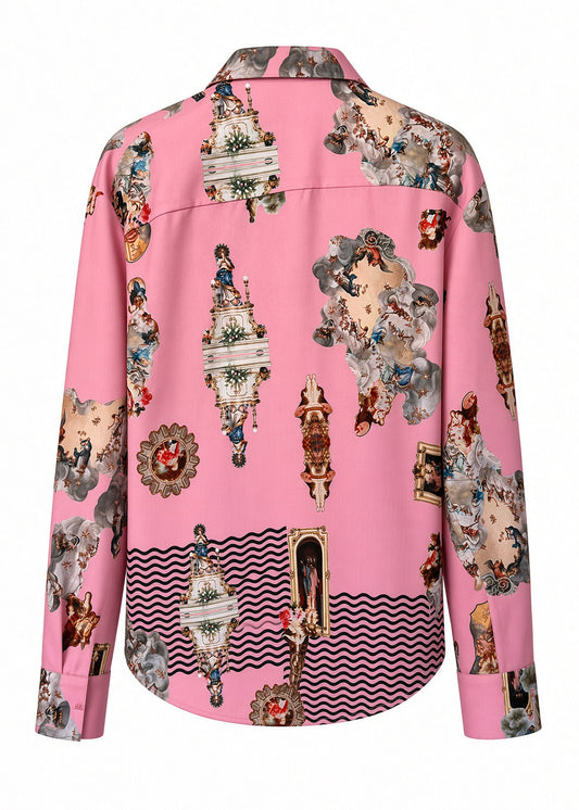 Printed Viscose Shirt – Sicily Powderpink