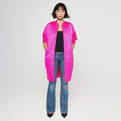 Festive Occasion Coat - Hot Pink
