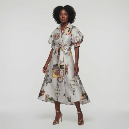 Wrap Shirtdress - sicily dirty white