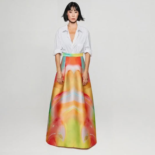 Evening Skirt - Smokeflow yellow