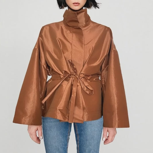 Boxig jacka – Cognac Fyrkantig | maxjenny!