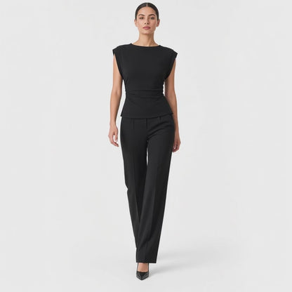Shoulder top - black