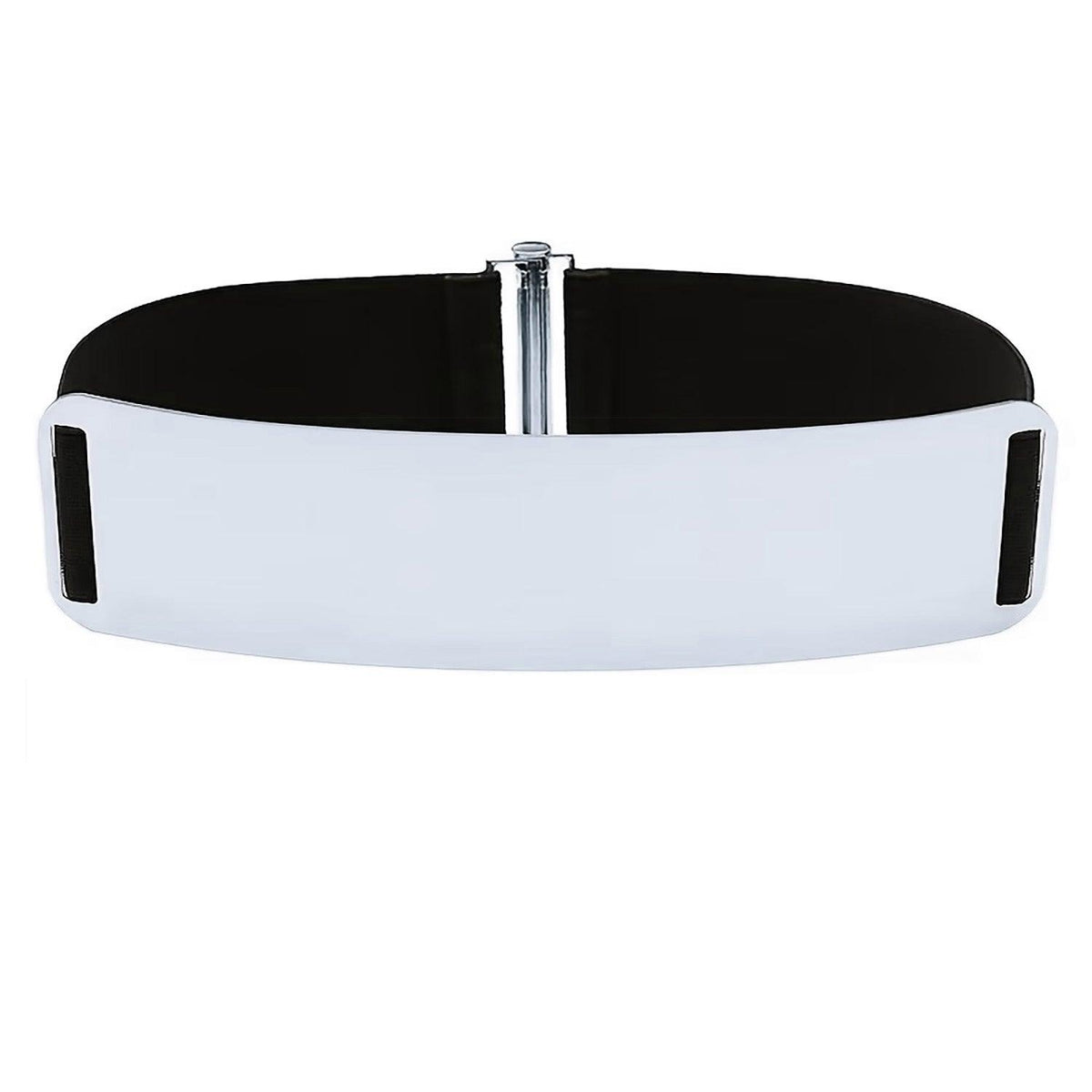 Wide Metal Waist Belt – Silver