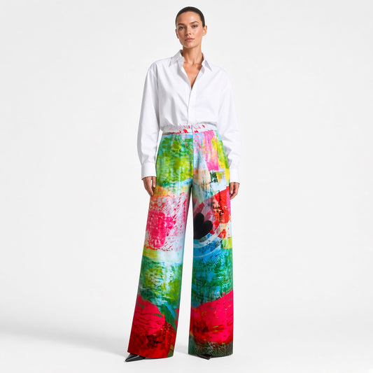 Brede slouchy bukser – Mother Rød Pink Grøn | maxjenny!