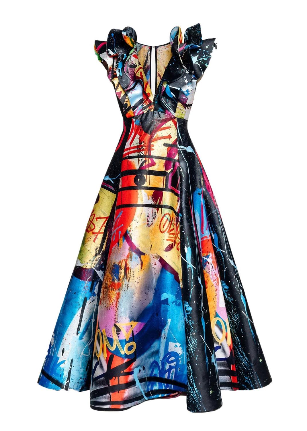 BUTTERFLY MAXI DRESS – STREET Art