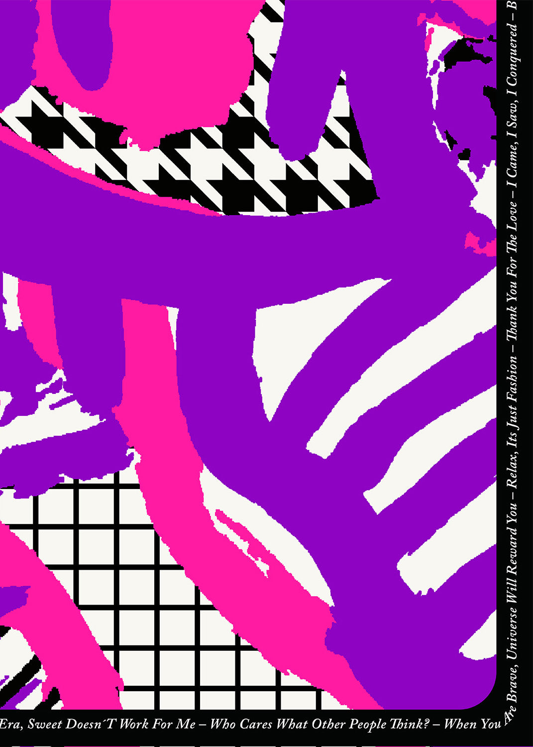 Scarf - Arty Pink Purple
