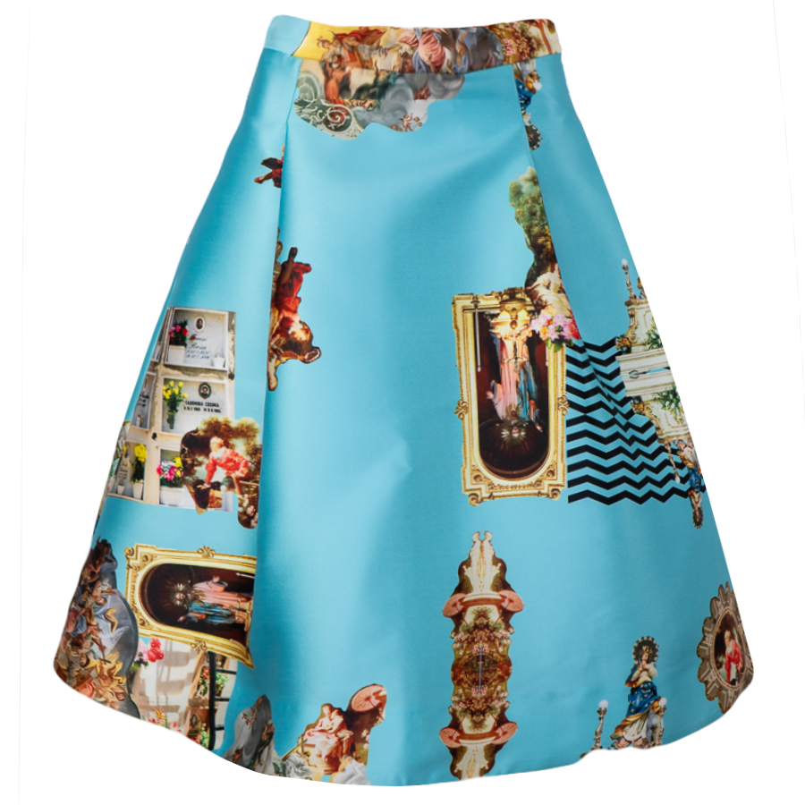 SALE Sicily Light Blue Short Skirt