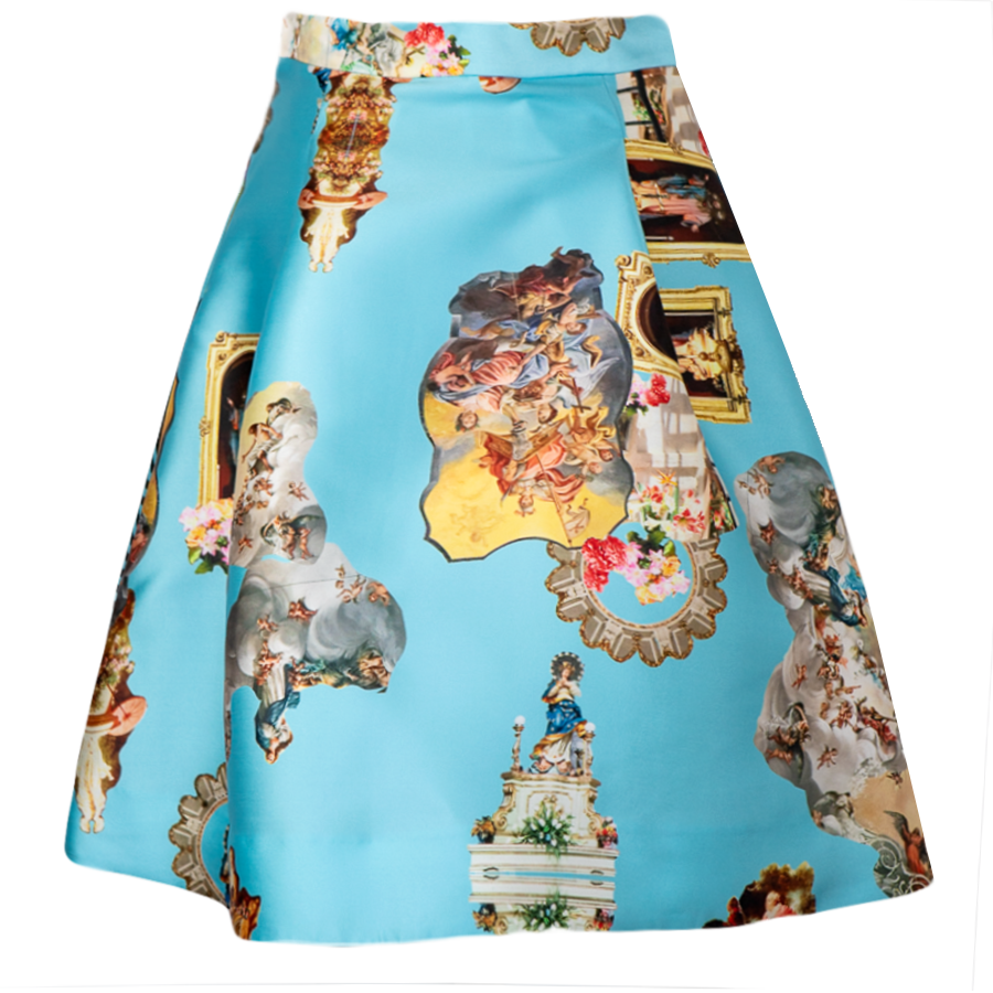 SALE Sicily Light Blue Short Skirt