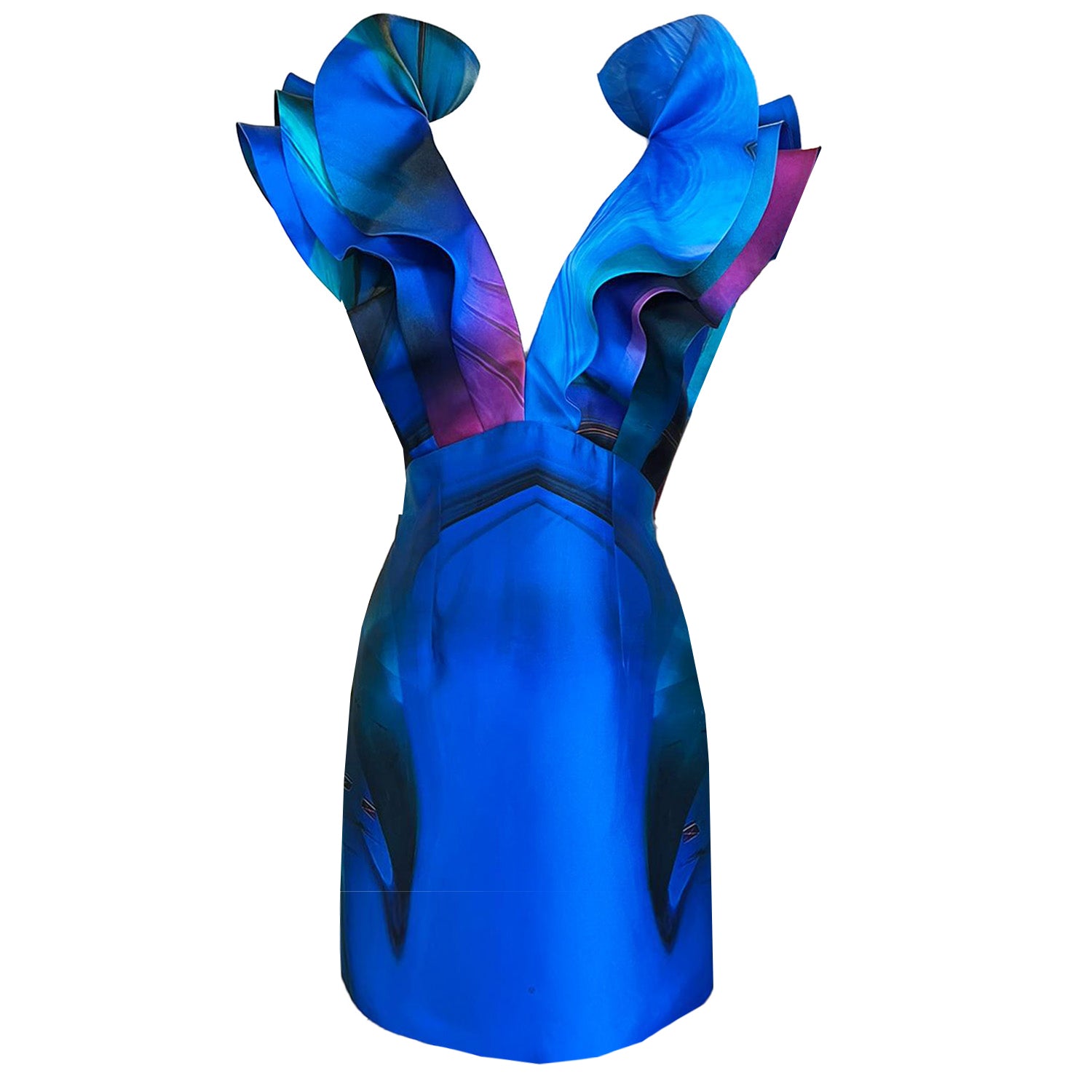 SALE Pumpa Blue Butterfly Party Dress